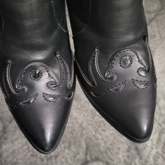 Jeffrey Campbell Black Ankle Boots - Picture 10 of 10